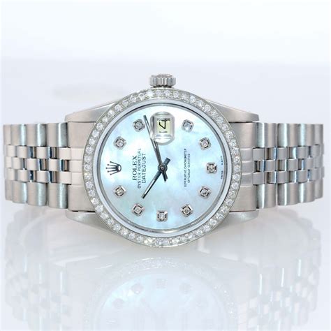 rolex datejust diamond bezel and face|rolex datejust diamond bezel aftermarket.